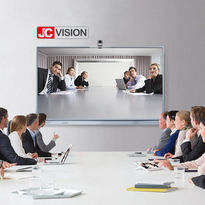 JCVISION 75 ইঞ্চি JCHUB ইন্টারেক্টিভ ফ্ল্যাট প্যানেল কালো/সিলভার রঙের IR 20 পয়েন্ট টচ সহ শিক্ষা / সম্মেলন ব্যবহারের জন্য