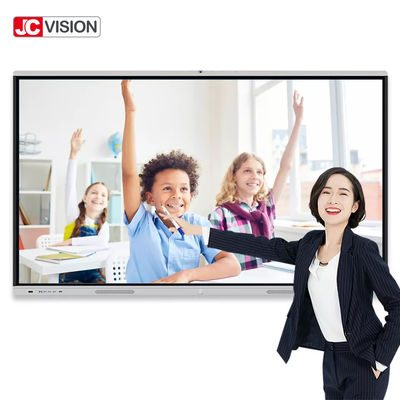 JCVISION ক্লাসরুম ডিজিটাল হোয়াইটবোর্ড 4K শিক্ষামূলক মাল্টি টাচ ইন্টারেক্টিভ হোয়াইটবোর্ড
