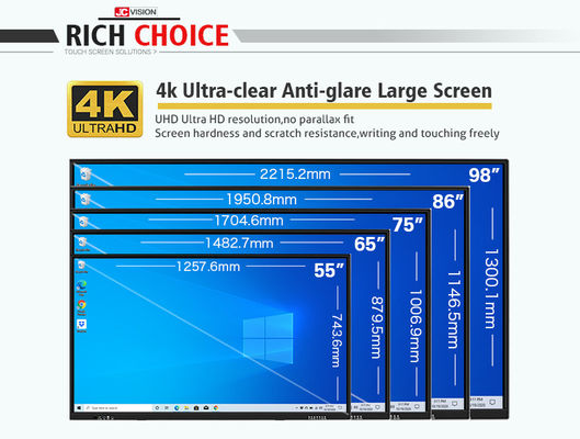 ফ্ল্যাট প্যানেল প্রধান বোর্ড এলসিডি প্রজেকশন স্ক্রিন কনফারেন্স সিস্টেম 20 টাচ