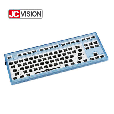 JCVISION টাইপ সি মেকানিক্যাল এফএল ই-স্পোর্টস কীবোর্ড ৮৭টি কী কাস্টম আরজিবি সুইচ এলইডি
