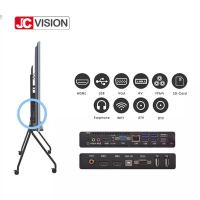JCVISION ব্ল্যাক ফ্রেম BOE এলসিডি প্যানেল 20IR টাচ অন্তর্নির্মিত ক্যামেরা / অ্যারোরি মাইক্রোফোন