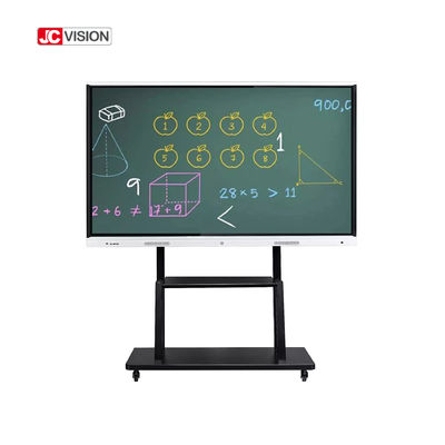 JCVISION 65'' স্মার্ট ইন্টারেক্টিভ হোয়াইটবোর্ড 20 টাচ পয়েন্ট আইআর মাল্টি টাচ মনিটর