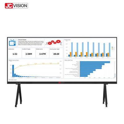 JCVISION ১০৫ ইঞ্চি ইনফ্রারেড টাচ স্মার্ট বোর্ড অ্যান্ড্রয়েড ১১ ইন্টারেক্টিভ হোয়াইটবোর্ড