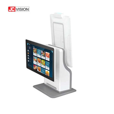 JCVISION 15.6 ইঞ্চি ডেস্কটপ POS মেশিন টার্মিনাল সেলফ সার্ভিস চেকআউট কিয়স্ক