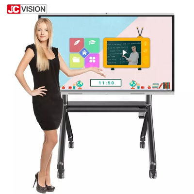 অ্যান্ড্রয়েড অপারেটিং সিস্টেমের সাথে JCVISION ক্লাসরুম ইন্টারেক্টিভ স্মার্টবোর্ড 86 ইঞ্চি