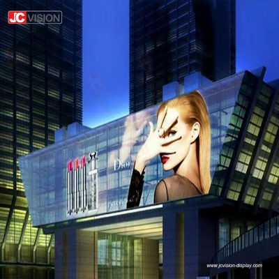 জেসিভিশন উচ্চ উজ্জ্বলতা স্বচ্ছ এলইডি স্ক্রিন ডিসপ্লে গ্লাস উইন্ডো ভিডিও ওয়াল