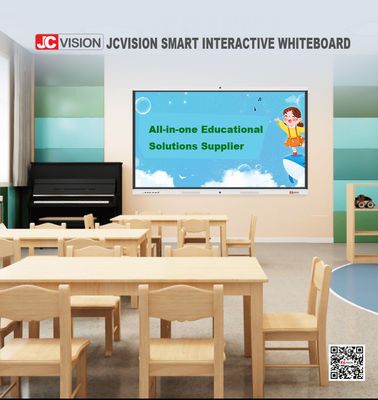 JCVISION 85 86 ইঞ্চি ইন্টারেক্টিভ স্মার্ট বোর্ড অল-ইন-ওয়ান সলিউশন আইআর টাচ