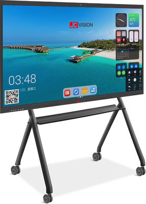 JCVISION 75 ইঞ্চি Android 13.0 ইন্টারেক্টিভ ফ্ল্যাট প্যানেল 15W*2 স্টেরিও LED ব্যাকলাইট