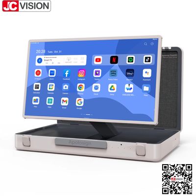 JCVISION 27" ব্রিফকেস মনিটর টাচ স্ক্রিন Android 12 সিস্টেম স্মার্ট স্ক্রিন স্যুটকেস