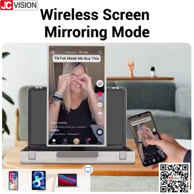 JCVISION 27" ব্রিফকেস মনিটর টাচ স্ক্রিন Android 12 সিস্টেম স্মার্ট স্ক্রিন স্যুটকেস