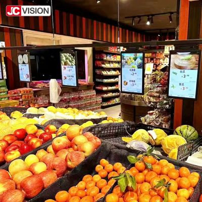 JCVISION সহজে স্থাপনযোগ্য ডিজিটাল সাইনেজ ডিসপ্লে ইলেকট্রনিক শেলফ লেবেল এলসিডি ডিসপ্লে টিএফটি প্রযুক্তি