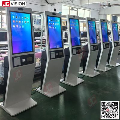 JCVISION ৩২ ইঞ্চি চেকআউট স্ব-পেমেন্ট স্ব-পরিষেবা তথ্য অনুসন্ধান টার্মিনাল কিয়স্ক