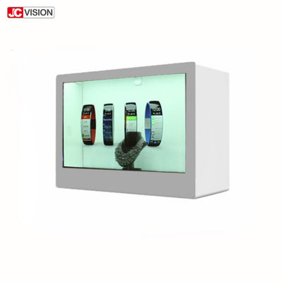 1920x1080 FHD স্বচ্ছ LCD ডিসপ্লে কেস 5ms স্বচ্ছ টাচ স্ক্রিন শোকেস
