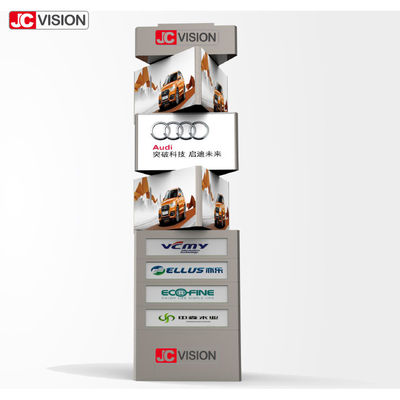 JCVISION কাস্টমাইজড আউটডোর ডিজিটাল সিগনেজ ডিসপ্লে এলইডি ঘোরানো টাওয়ার ডিসপ্লে