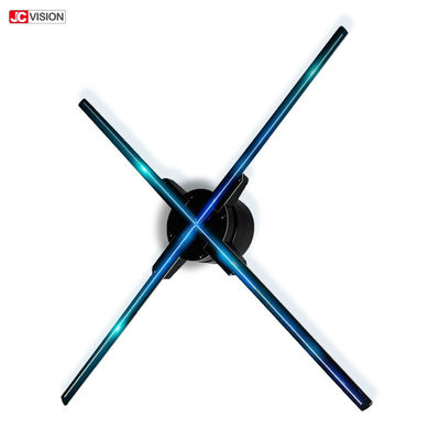 100cm 360 ডিগ্রী 3d হলোগ্রাফিক ডিসপ্লে ওয়াইফাই অ্যাপ 4 ব্লেড
