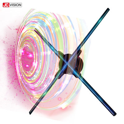 100cm 360 ডিগ্রী 3d হলোগ্রাফিক ডিসপ্লে ওয়াইফাই অ্যাপ 4 ব্লেড