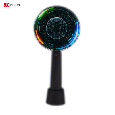 হ্যান্ড 3D হলোগ্রাফিক ডিসপ্লে 10cm 3D LED হলোগ্রাম ফ্যান ডিসপ্লে ফ্লোটিং ইমেজ