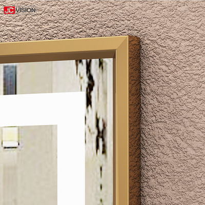 অ্যালুমিনিয়াম ফ্রেম DIY স্মার্ট মিরর ওয়াল টাচ স্ক্রিন মেকআপ মিরর হেয়ার সেলুন
