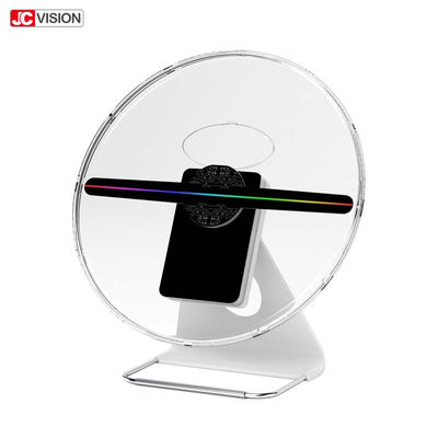 30W 3D হোলোগ্রাফিক LED ফ্যান ডিসপ্লে অ্যাপ কন্ট্রোল 500cd/m2