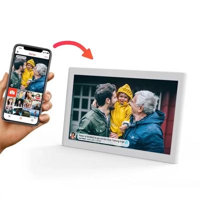 JCVISION JC-FRAME ডিজিটাল ফটো ফ্রেম ১০.১ ইঞ্চি ওয়াইফাই অ্যান্ড্রয়েড ফটো ভিডিও ডিজিটাল ফটো ফ্রেম