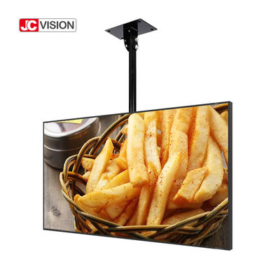 JCVISION আল্ট্রা পাতলা ওয়াল মাউন্ট ডিজিটাল সাইনেজ স্মার্ট টাচ স্ক্রিন এলসিডি বিজ্ঞাপন ডিসপ্লে