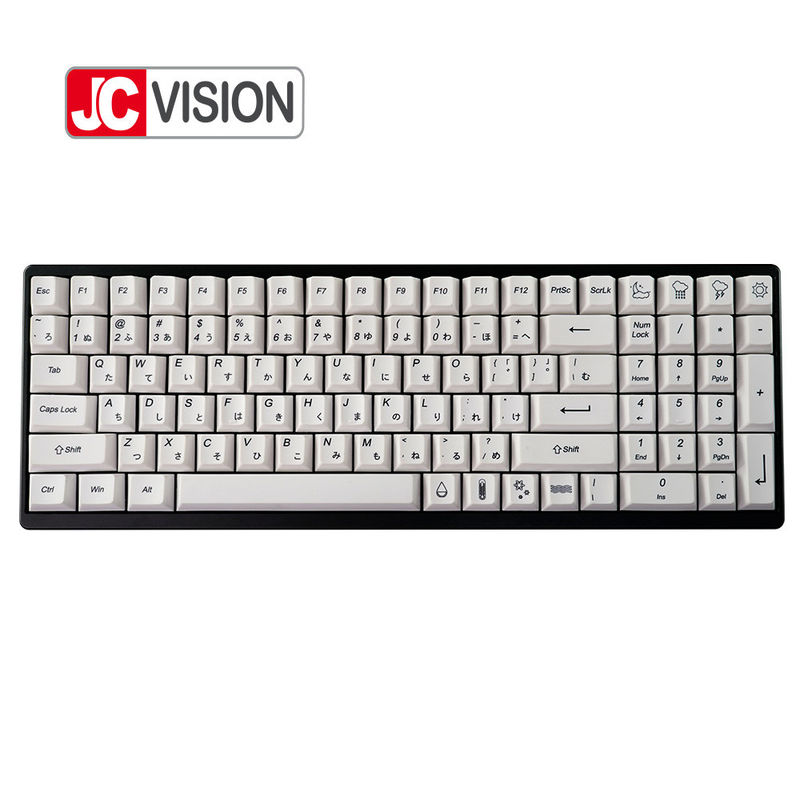 JCVISION 96 কী DIY মেকানিক্যাল কীবোর্ড অ-হট স্যুইচযোগ্য প্রোগ্রামযোগ্য পিসিবি সমর্থন করে ANSI