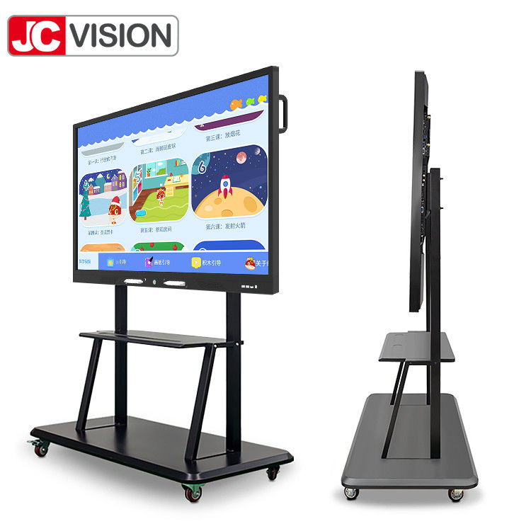 JCVISION 4K IR 20 টাচ ইন্টারেক্টিভ হোয়াইট বোর্ড ক্লাস শিক্ষার জন্য স্ক্রিন শেয়ার প্রজেকশন