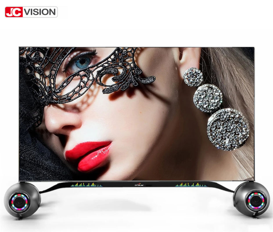 JCVISION 75 ইঞ্চি 4K ক্রিস্টাল ইউএইচডি এইচডিআর 2060P LED স্মার্ট টিভি টেলিভিশন 65 ইঞ্চি 32 ইঞ্চি স্মার্ট ওয়াইফাই সহ