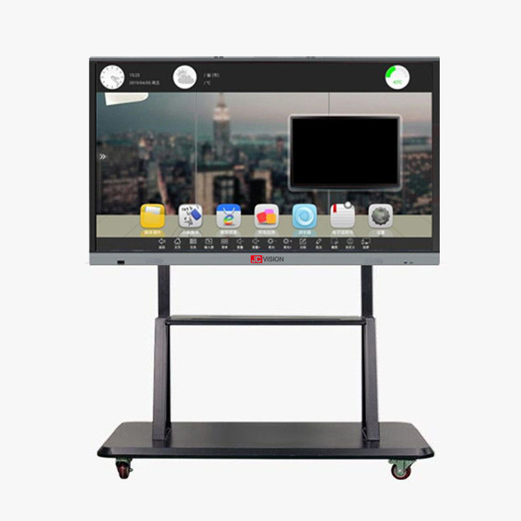 JCVISION 6.5ms ইন্টারেক্টিভ হোয়াইটবোর্ড দূরবর্তী শিক্ষার জন্য, 65 ইঞ্চি স্মার্ট বোর্ড প্যানেল
