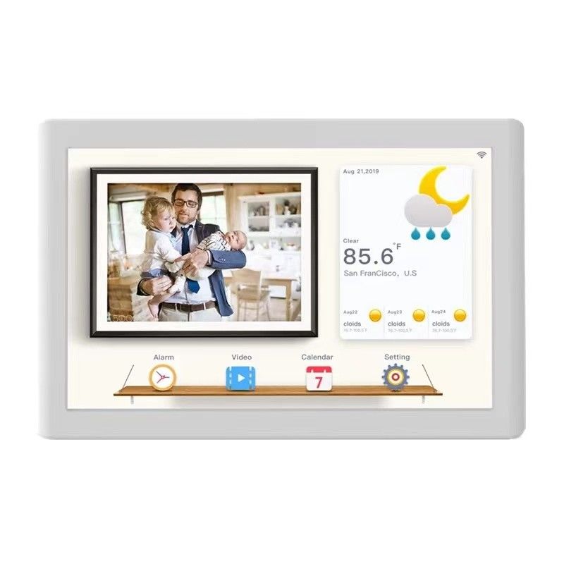 JCVISION JC 350cd/m2 ডিজিটাল ফটো ফ্রেম 10.1" আইপিএস ওয়াইফাই অ্যান্ড্রয়েড ফটো ভিডিও
